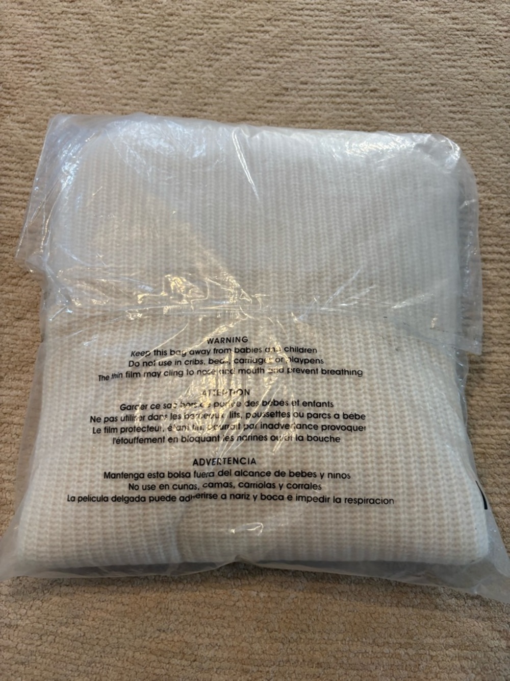 Quince Ivory Cashmere Ribbed Crewneck Sweater - Picture 4 of 6